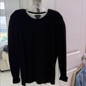 Classic Black Crew Neck Sweater